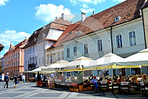 Market square in Sibiu, European Capital of Culture for the year 2007