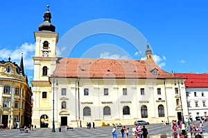 Market square in Sibiu, European Capital of Culture for the year 2007