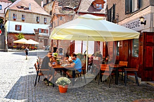 Market square in Sibiu, European Capital of Culture for the year 2007