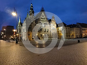 Market Square in Wroclaw by dawn