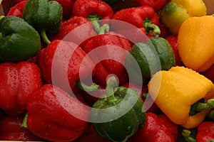 Market stall peppers