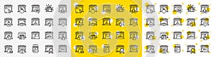 Market store line icons. Online Marketplace, Wholesale Shop, Network Marketing. Vector