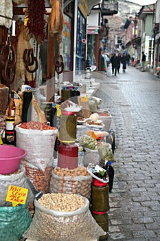 El mercado sobre el calles 