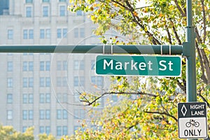 Market street sign