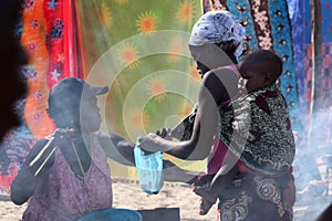 Market in Tofo, Mozambique