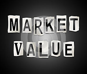 Market value concept.