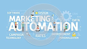 Marketing automation concept.