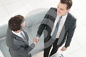 Marketing concept. handshake business partners