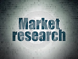 Marketing concept: Market Research on Digital Data Paper background