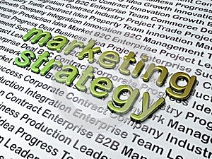 Marketing concept: Marketing Strategy on Business background