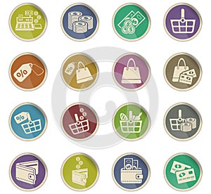 marketing and e-commerce icon set