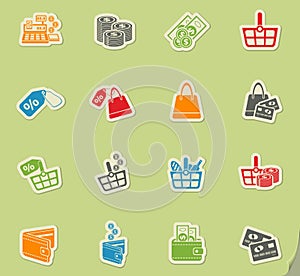 marketing and e-commerce icon set