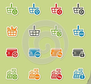 marketing and e-commerce icon set