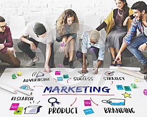 Marketing Ideas Share Research Planning Concept