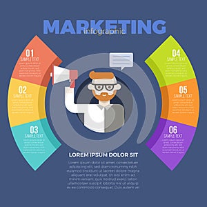Marketing infographic template