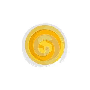 Marketing money circle icon flat isolated vector