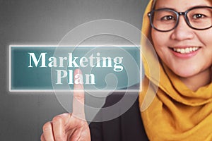 Marketing Plan, Business Motivational Words Quotes Concept