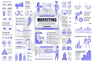 Marketing and promo infographic elements