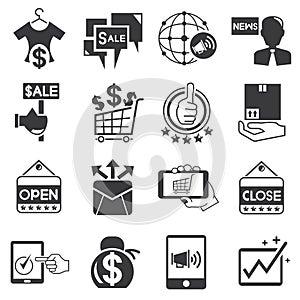 Marketing and promotion icons