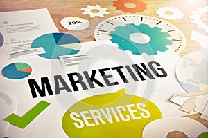 Marketing services concept design