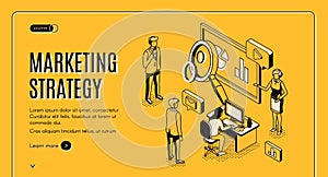 Marketing strategy, financial analytic company photo