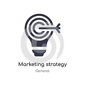 marketing strategy icon. isolated marketing strategy icon vector illustration from general collection. editable sing symbol can be