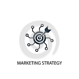 Marketing strategy icon. Simple element