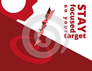 Marketing target illustration
