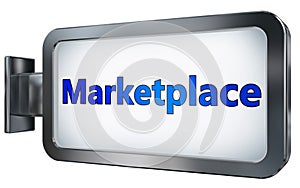 Marketplace on billboard