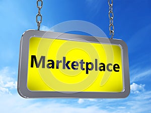 Marketplace on billboard