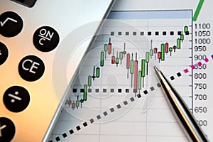 Markets Go Up, Financial Chart photo