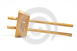 Marking gage, a tool for carpenter, on white background