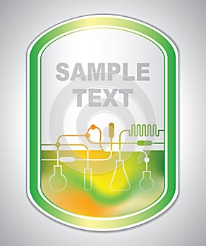 Marking label - laboratory tagging - abstract background