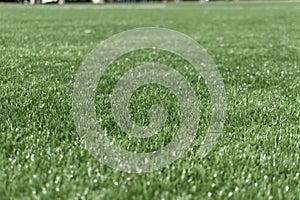 Marking on a modern stadium with artificial turf.