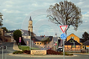 Markneukirchen, Germany - May 14, 2023: Markneukirchen is a town in the Vogtlandkreis district of Saxony, the historical center of