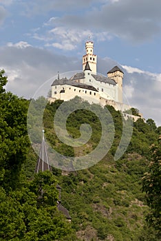 Marksburg Castle at the River Rhine