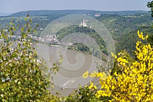 Marksburg Castle at the River Rhine
