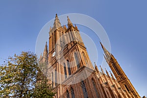 Marktkirche is the main Protestant church in Wiesbaden, the state capital of Hesse, Germany. The neo-Gothic church on the central