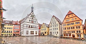 Marktplatz - the main square of Rothenburg ob der Tauber