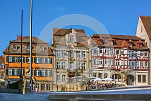 Marktplatz square in Schwabisch Hall, Germany