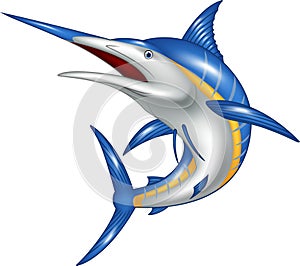 Marlin fish cartoon