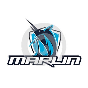 Marlin Logo Vector Illustrations. Marlin Esport Logo