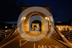 Marlow Bridge at Night