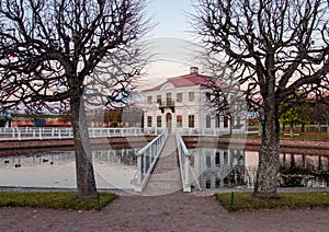 Marly Palace in Peterhof, St Petersburg, Russia