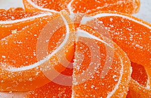 Marmalade candy in the form of a doll of orange