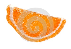 Marmalade candy in the form of a slice of orange