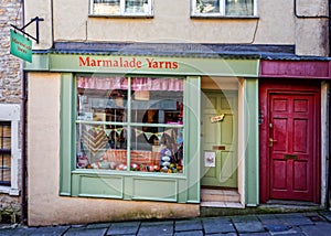 Marmalade Yarns Shop front in Frome, Somerset