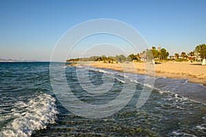 Marmari beach on the island of Kos. Greece
