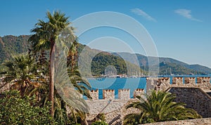 Marmaris is resort town on Turkish Riviera, also known as Turquoise Coast.