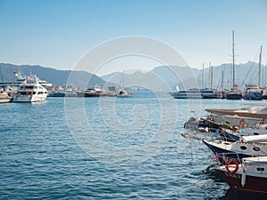 Marmaris is resort town on Turkish Riviera, also known as Turquoise Coast.